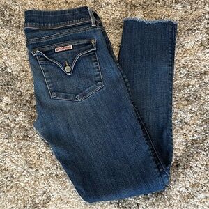 HUDSON Collin Flap Skinny Ankle Jeans | Raw Hem | SRDN Wash | Size 30